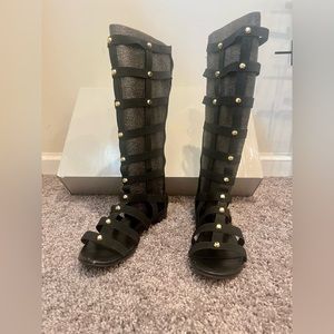 Marc Fisher mid-calf gladiator sandals. Size 7 1/2.